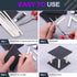 Swpeet 15Pcs Milkly Plastic Rods Assortment Kit, Diameter 7mm Length 250mm Material ABS Round Stick Round Solid Bar DIY Model for DIY Toys Buildin...