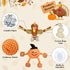 Halloween Squeaky Dog Toys Plush Stuffed Turkey Toys for Puppy Tough Small Dog Pumpkin Toys...