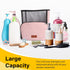 Shower Bag with Phone Pocket Holder, Extra Large Portable Hanging Mesh Shower Bathroom Tote Caddy for College Dorm, Travel, Gym, Camping, Quick Dr...