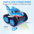 MaxTronic Mini Remote Control Car, 4WD 2.4Ghz Remote Control 360° Rotating Built-in Rechargable Battery Fast Mini Stunt RC Car, Shark Car Truck To...