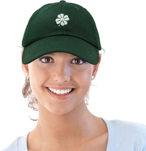 DALIX Four Leaf Clover Hat Baseball Cap St. Patrick's Day Cotton Caps...