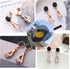 Women's Earrings,18K Rose Gold Plated Earrings Women with Double Titanium Steel Triangular and Zirconia, Nice Women Earrings Gift...