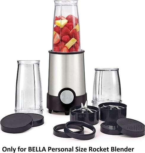 Bella Personal Size Rocket Blender Replacement Parts (Two gaskets 3" Diameter)...