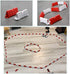 Hobby Fans 120 Pieces RC Car Racing Track Drift Runway Drift Field Fence for 1/14 1/16 1/18 1/24 1/28 Mini RC Car (Red+White)...