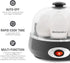 Elite Gourmet EGC007CHC# Rapid Egg Cooker, 7 Easy-To-Peel, Hard, Medium, Soft Boiled Eggs, Poacher, Omelet Maker, Auto Shut-Off, Alarm, 16-Recipe ...