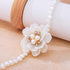Gangel Big Flower Necklace Choker Pearl Choker Necklace White Flower Necklaces Choker Vintage Floral Choker Prom Flowers Necklace Jewelry for Wome...