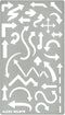 Aleks Melnyk No.15 Metal Journal Stencil, Arrow, Stainless Steel Stencil 1 PCS, All Purpose Template Tool for Wood Burning, Bullet Journaling, Geo...