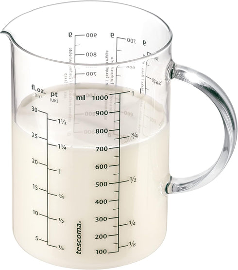 Tescoma 630434.00 Measuring Jar for 30oz, 1.0 Litre, Made of Glass...