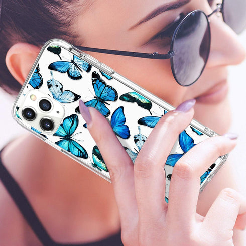 LUHOURI Designed for iPhone 11 Pro Case with Screen Protector - Crystal Acrylic Clear for Women and Girls - Slim Fit Protective Phone Cover 5.8" -...