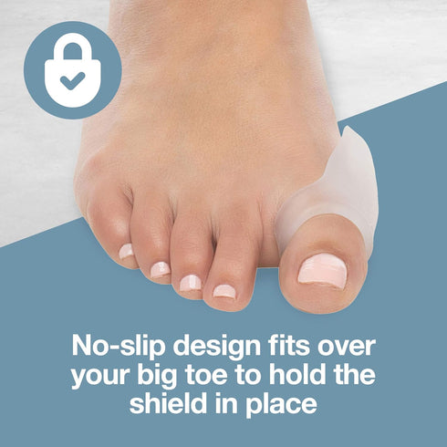 ZenToes Reusable Bunion Relief Protector Guards - Washable Gel Pads for Big Toe, Shield Feet from Friction, Pressure and Pain from Rubbing Shoes -...