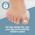 ZenToes Reusable Bunion Relief Protector Guards - Washable Gel Pads for Big Toe, Shield Feet from Friction, Pressure and Pain from Rubbing Shoes -...
