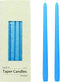 Zest Candle 12-Piece Taper Candles, 12-Inch, Light Blue...