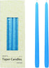 Zest Candle 12-Piece Taper Candles, 12-Inch, Light Blue...