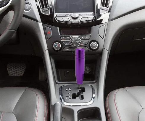 5.12" Weighted Gear Knob Shifter Handle, Aluminum Alloy Car Stick Shift Handle Fit Most Manual Automatic Transmissions, Purple...