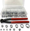 200 Pcs 304 Stainless Steel Stepless Single Ear 5-33mm Hose Clamps with Pincers Crimper Tool Kit | Securing Pipe Hoses Automotive | Cinch Rings Pi...