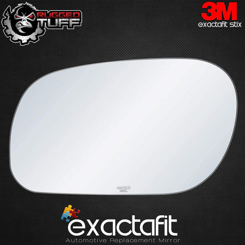 exactafit 8137L Driver Side Mirror Glass Replacement Repair Compatible With 1997-2011 Ford Crown Victoria, 1998-2011 Mercury Grand Marquis, 2003-2...