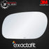 exactafit 8137L Driver Side Mirror Glass Replacement Repair Compatible With 1997-2011 Ford Crown Victoria, 1998-2011 Mercury Grand Marquis, 2003-2...