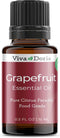 Viva Doria 100% Pure Grapefruit Essential Oil, Undiluted, Food Grade, 15 ml (0.5 Fluid Ounce)...