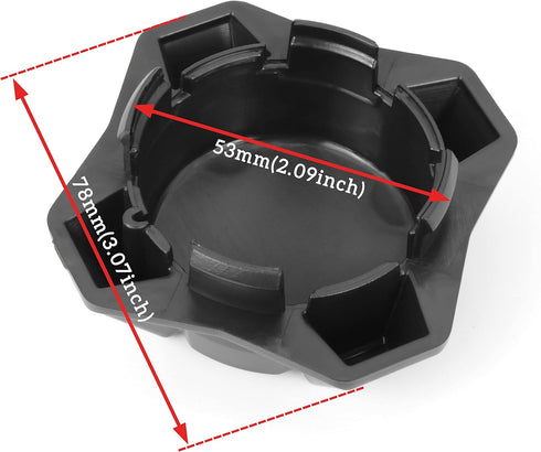 SAUTVS Tire Wheel Hub Caps for Can-Am Defender, Black Dust Center Hub Cap Covers for Can Am Defender/Commander/Outlander/Maverick 2015-2020 Access...