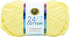 Lion Brand Yarn Lightweight 24/7 Cotton Yarn for Knitting, Crocheting, and Crafts, Lemon, 1 Pack...