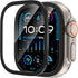 YMHML for Apple Watch Ultra 2 Screen Protector Case 49mm, 2023 Titanium Alloy Frame with Tempered Glass, Waterproof Bubble-Free HD Clear Full Prot...