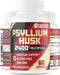 BEBEFEN Psyllium Husk Capsules 2400mg with Black Pepper - 2 Month Supply - Daily Soluble Fiber for Gut Health - Non-GMO and Gluten-Free Formula...