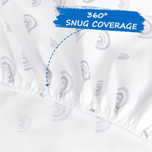 Bassinet Sheet Set 2 Pack Fitted Bassinet Sheets for Baby Boy Girl, Universal Microfiber Soft Cradle Sheets for Oval Rectangle and Hourglass Bassi...