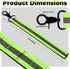 6 Pcs Firefighter Glove Strap Heavy Duty Gear Glove Safety Holder Straps with Green Reflective Trim Firefighting Gear Accessories for Work Glove F...