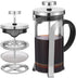 French Press Coffee Maker Carafe Coffee Presser Heat Resistant Glass with 3 Level Filtration System Stainless Steel Brews Coffee and Tea Press 12 ...