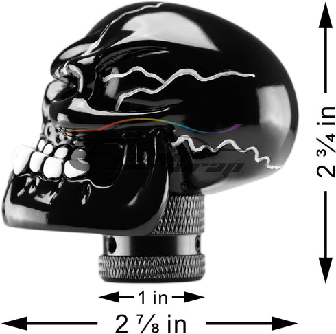 Yellow Universal Manual Wicked Skull Head Gear Stick Car Shift Knob Shifter Halloween...