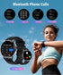 Holiday Smart Watches for Men Women with Answer Make Calls, 1.32" Digital Fitness Watch with Heart Rate Monitor Sleep Step Counter Tracker, IP68 W...
