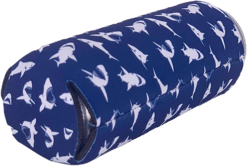 Shark Pattern Slim Can Coolie...