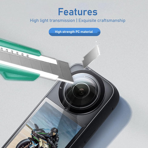 VBESTLIFE Dual Lens Guards, Upgrade Lens Guard for Insta360 ONE X3, High, for Insta360 One X3 Sports Camera Accessories X3 Lens Protector...