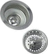Spin and Seal Kitchen Basket Strainer Solid Stainless Steel Construction Fits 3-1/2"-4" Universal Fit, Removable Spin and Seal Strainer Assembly, ...