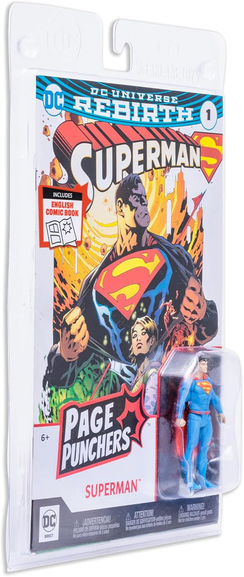 McFarlane Toys - DC Direct - 3IN Figure with Comic WV1 - Superman (Rebirth)...