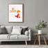 Posterizer 1 pcs-be clever-cute dino quote-Kids Room Art-Motivational & Inspirational Art-Gift for Daughter, Son, Kids-decor for nursery toddlers ...