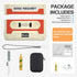 Valkit Compatible Airpods Pro 2nd/1st Generation Case with Cleaner Kit, Cassette Tape Recorder Design Airpods Pro 2 Case Cover Shockproof iPods Pr...