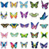 Butterfly Stickers Set, Gift for Kids Teen, Cute Waterproof Vinyl Decals for Travel Luggage Suitcase Laptop Water Bottle Skateboard Bike Helmet Gu...