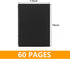 1 Pack College Ruled Notebook, Soft Black Cover Spiral Notebook, Memo Notepad Sketchbook, Students Office Business Diary Spiral Book Journal, 120 ...