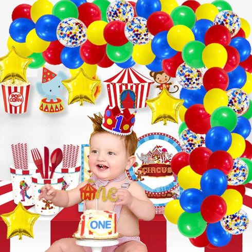Red Blue Yellow Green Balloon Garland Kit, 121PCS Red Green Blue Yellow Balloons for Toy Video Game Transportation Robot Street Spider Hero Birthd...