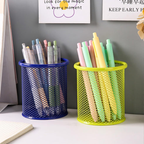 Pen Holder Pencil Organizer for Desk Mesh Cup Marker Tape Clip Scissors Container for Office Desk School Student and Teacher Desk...