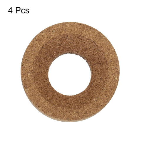 uxcell Lab Flask Support Cork Stand 80mm Diameter Round Bottom Holder for 50ml-250ml Flasks 4Pcs...