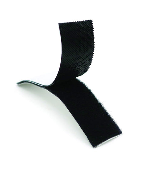 VELCRO Brand Sleek and Thin Stick On Tape for Fabrics | 24in x 3/4in, Black | Soft on Skin Ultra Light | Adhesive Back No Sewing Needed...