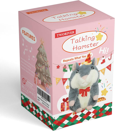 Girl Toys for Toddlers Talking Hamster Repeats What You Say,Funny Gifts Stuffed Animal Toys for Ages 2-4 5-7 8-13 Girls 3 4 5 6 7 8 9 10 Year Old ...