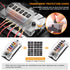 ELECTOP 6 Way Fuse Block Blade Fuse Box with Negative Bus, 6 Circuit Fuse Holder Fuse Block w/Negative Bus, Waterproof Protection Cover Sticker La...