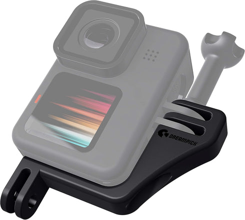 Black Vertical Mount for GoPro Hero 4/5/6/7/8/9, DJI Osmo Action, Compatible with iPhone...
