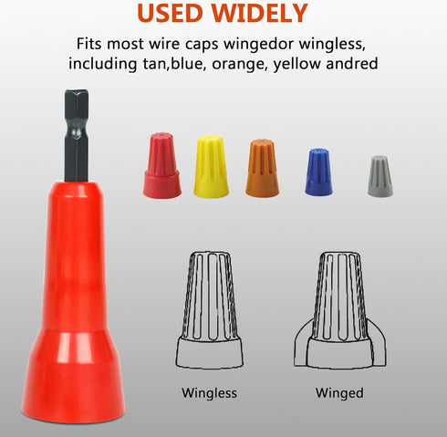 Wire Twisting Tool Wire Twister Wire Connector, Wire Twister Tool for Drill, Wire Stripping and Twisting Tool with 1/4 Chuck, Enhanced Wiring Effi...