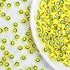 300pcs Yellow Smile Face Acrylic Beads,7 Mm Acryl Happy Face Spacer Beads for DIY Jewelry Bracelet Earring Necklace Craft Making Supplies...