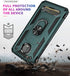 Moto Z4 Case - Military Grade Shock-Absorption Bumper Cover with Anti-Scratch Protection, Ring Car Mount Kickstand - Teal...