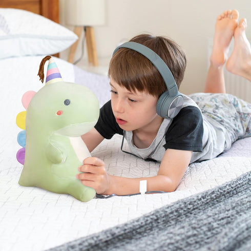 Dinosaur Stuffed Animal Plush Toys, Cute Dinosaurs with Unicorns Plush Toy Dolls, Soft Dino Plushies for Kids Plush Doll Gifts for Boys Girls (Gre...